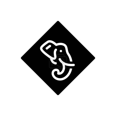 Black solid icon for wild 