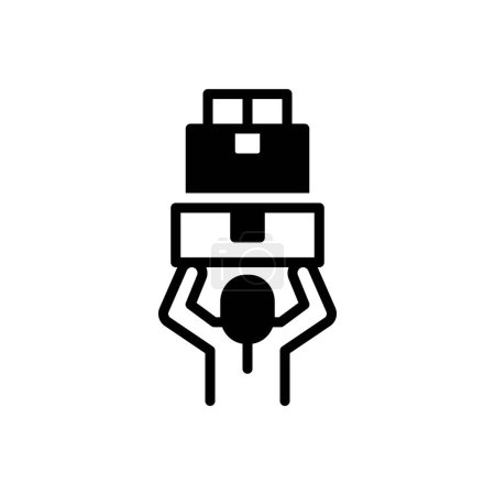 Illustration for Black solid icon for possible - Royalty Free Image