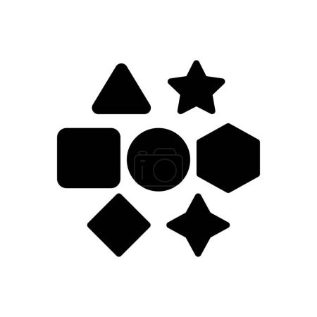 Schwarzes solides Symbol für Sammlungen 