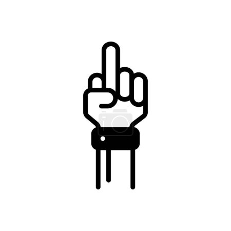 Black solid icon for fucked 