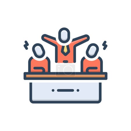 Color illustration icon for intervention 