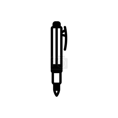 Black solid icon for marker 