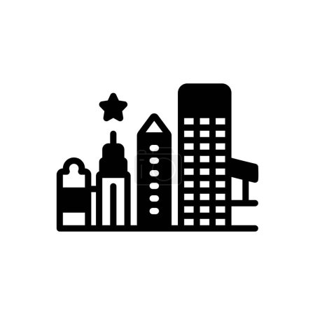 Black solid icon for jacksonville 