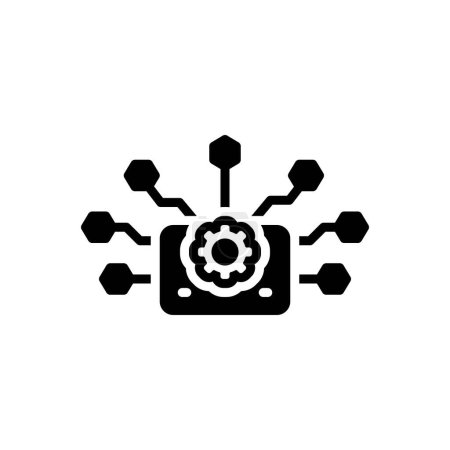 Black solid icon for generated 