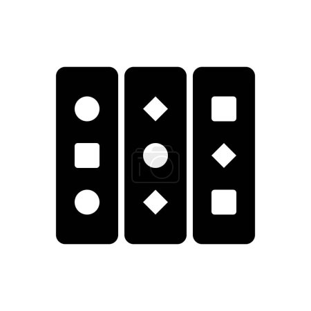 Black solid icon for variations 