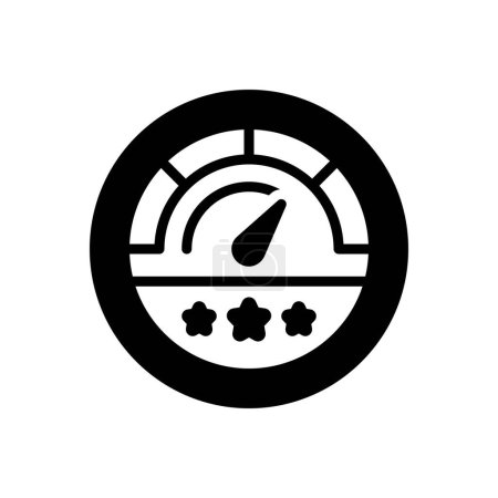 Black solid icon for moderate 