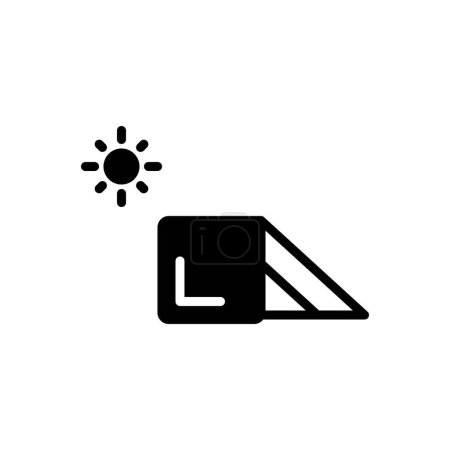 Black solid icon for shadow