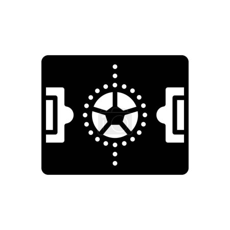 Black solid icon for center 