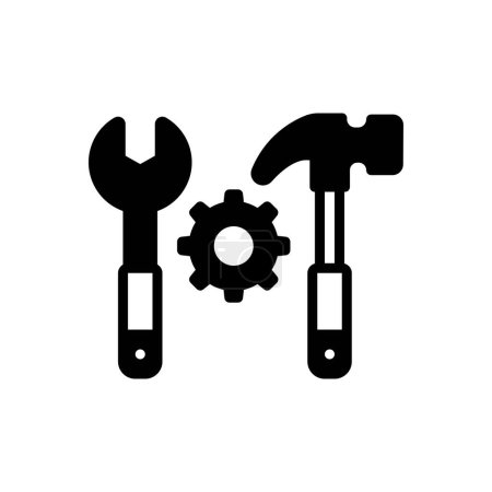 Black solid icon for tool