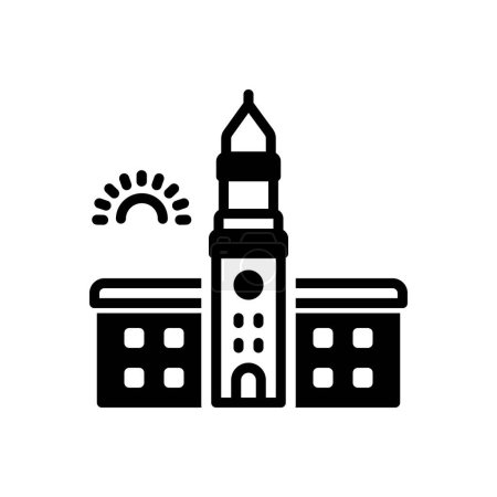 Black solid icon for cornell 