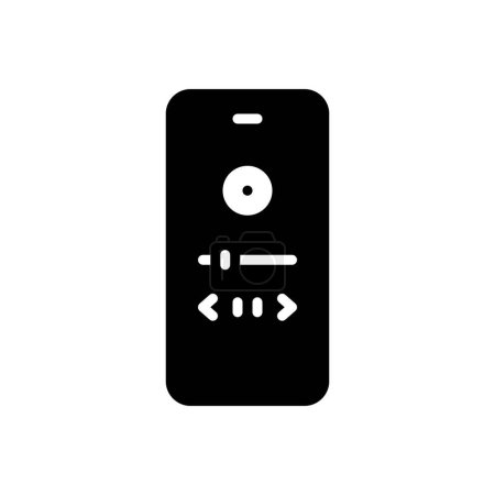 Black solid icon for wireless 