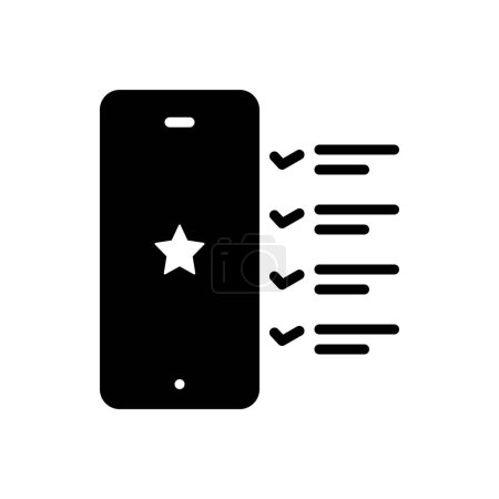 Black solid icon for feature 