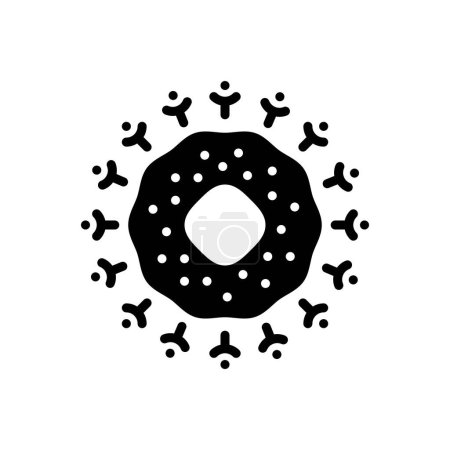 Black solid icon for receptor 