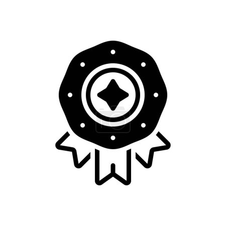 Black solid icon for badge 