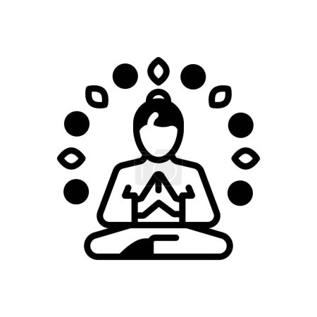 Black solid icon for wellness 