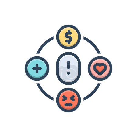 Color illustration icon for contributing factor 