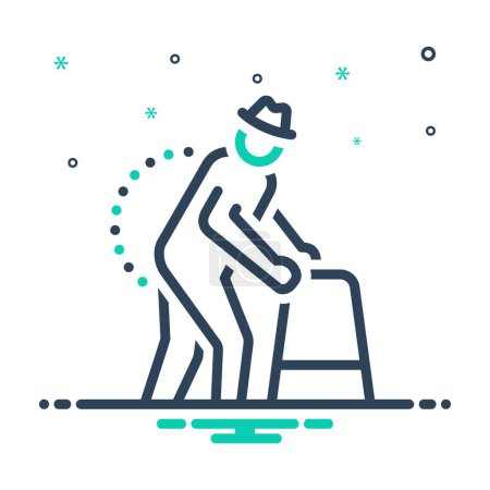 Illustration for Mix icon for mobility - Royalty Free Image