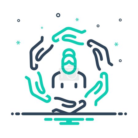 Mix icon for social support