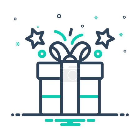 Mix icon for gift 