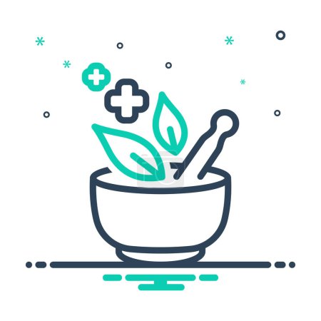 Mix icon for herbal medicine