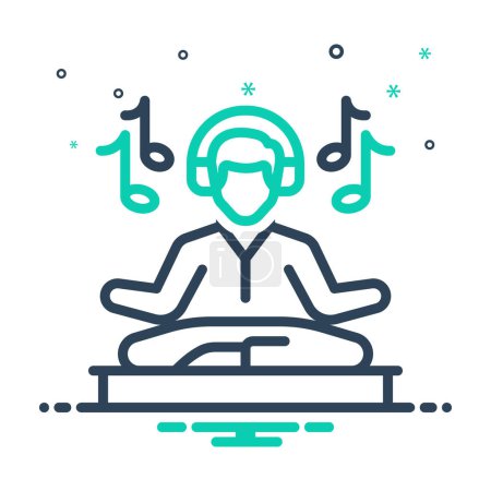 Mix icon for relaxation