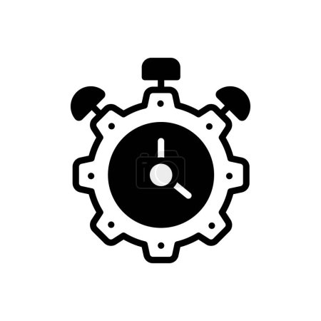 Black solid icon for productivity 