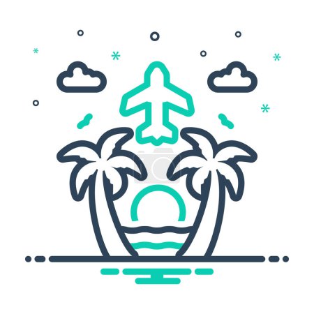 Mix icon for travel 