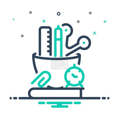 Mix icon for stationery 