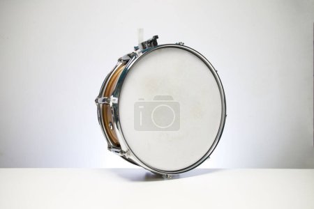 Snare Drum in brown isolated on white background