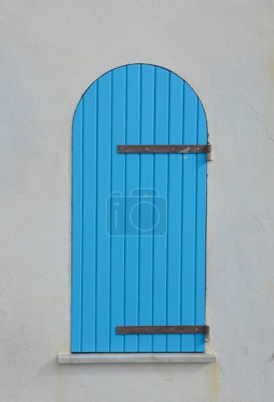 Blue door in Alghero, Sardinia, Italy