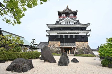 Japan Besichtigungstour auf der Burg. "Kiyosu-Burg" in der Stadt Kiyosu, Präfektur Aichi. Das Schloss war der Ausgangspunkt für Oda Nobunagas Vereinigung Japans.