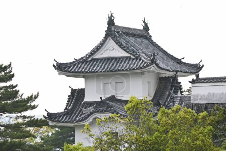 Téléchargez les photos : Tourisme japonais. Château d'Iga Ueno.Ville d'Iga Préfecture de Mie Japon. - en image libre de droit