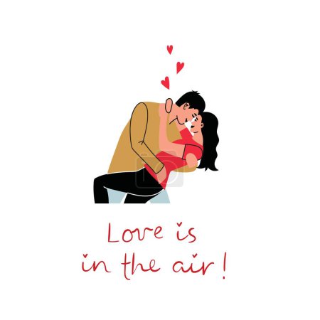 Concepto de San Valentín, conjunto de iconos de parejas enamoradas sobre fondo blanco, diseño simple minimalista colorido, tarjeta de ilustración vectorial