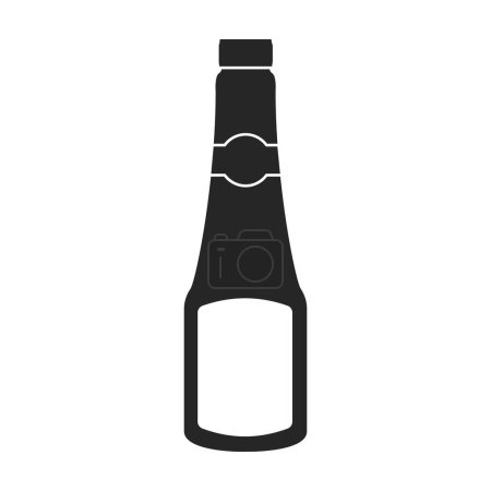 Illustration for Sauce ketchup vector icon.Black vector logo isolated on white background sauce mustard . - Royalty Free Image