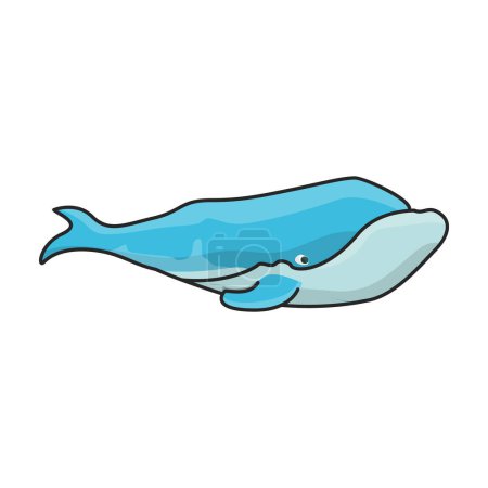 Ilustración de Ballena derecha vector icon.Color logotipo del vector aislado en fondo blanco ballena derecha. - Imagen libre de derechos