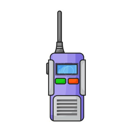 Illustration for Walkie talkie vector icon.Color vector logo isolated on white background walkie talkie. - Royalty Free Image