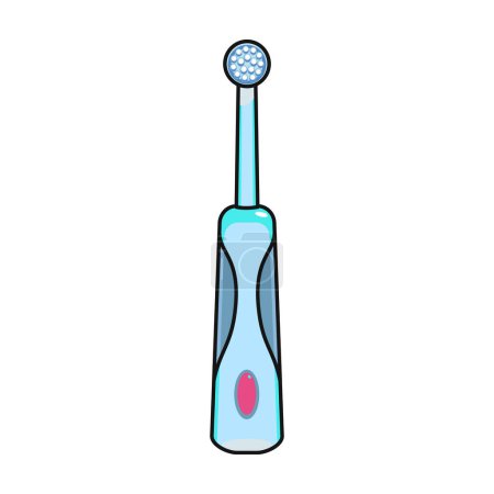 Ilustración de Cepillo de dientes vector icon.Color logotipo del vector aislado en el cepillo de dientes de fondo blanco . - Imagen libre de derechos