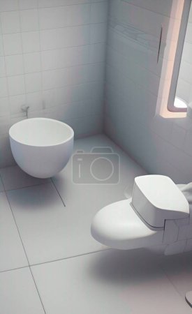 Foto de Relax and White bathroom in house - Imagen libre de derechos