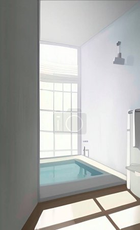 Foto de Relax and White bathroom in house - Imagen libre de derechos