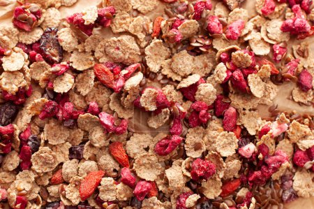 Photo for Full frame of mixed dry fruit and cereals - Royalty Free Image