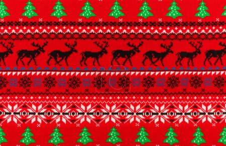 Photo for Christmas jumper (Ugly Sweater) geometric ornament - Royalty Free Image
