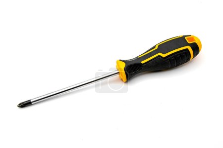 Photo for Yellow-black Phillips screwdriver for mechanics and DIY - Royalty Free Image