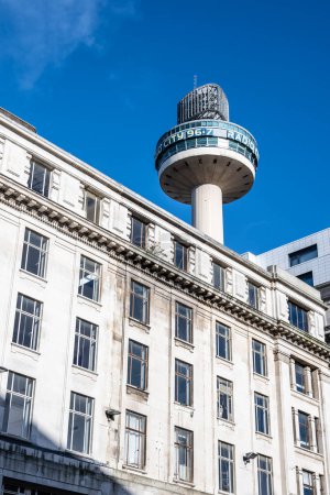 Photo for Liverpool, UK 12 Feb 2024: St Johns Beacon Viewing Gallery in Liverpool standing tall above the streets. - Royalty Free Image
