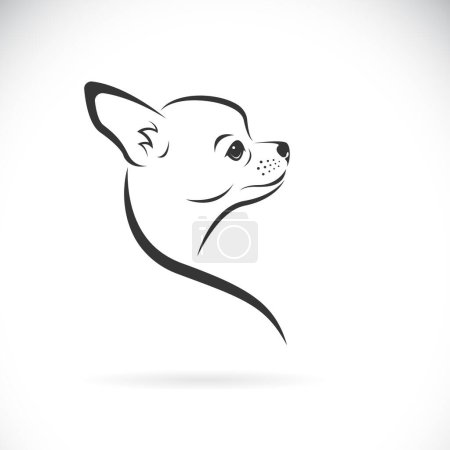 Téléchargez les illustrations : Vecteur de chien chihuahua conception de la tête sur fond blanc. Pet. Des animaux. Illustration vectorielle en couches facile à modifier. - en licence libre de droit