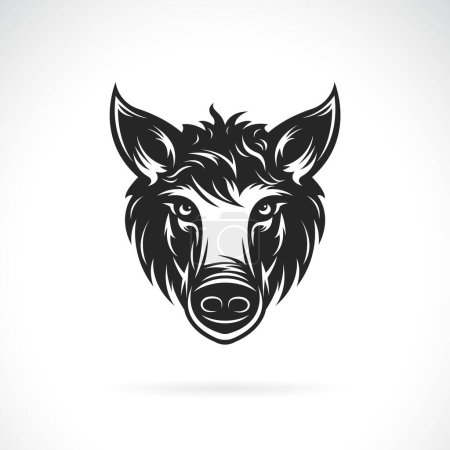 Illustration for Vector of a boar head  design on white background. Easy editable layered vector illustration. Wild Animals. - Royalty Free Image