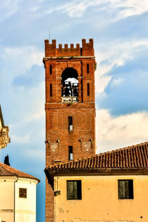 Photo Picture View of Castelfranco Veneto Medieval City in Italy