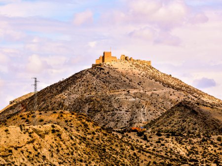 Blick auf die Wüste Tabernas in der Provinz Almeria Spanien