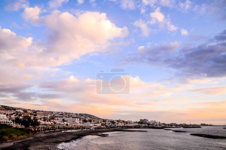 View of Playa de Fanabe Adeje Tenerife, Canary Islands, Spain