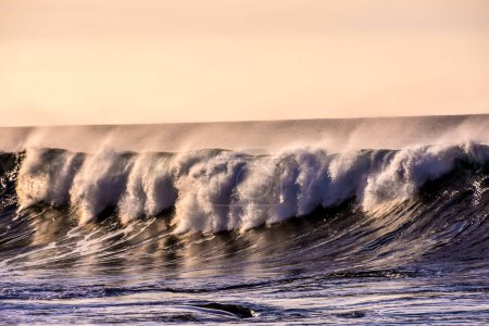 Photo d'une grande vague dans l'océan