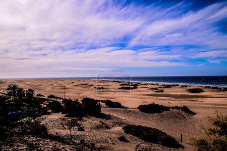 Playa del Ingles Tropischer Strand im Süden von Gran Canaria Kanarische Inseln